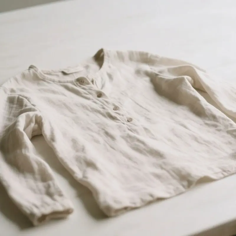 舒適棉麻長袖上衣